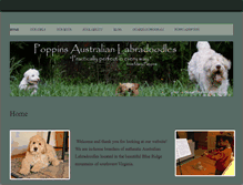 Tablet Screenshot of poppinsaustralianlabradoodles.com